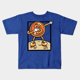 Dabbing Bitcoin Jumper merch Kids T-Shirt